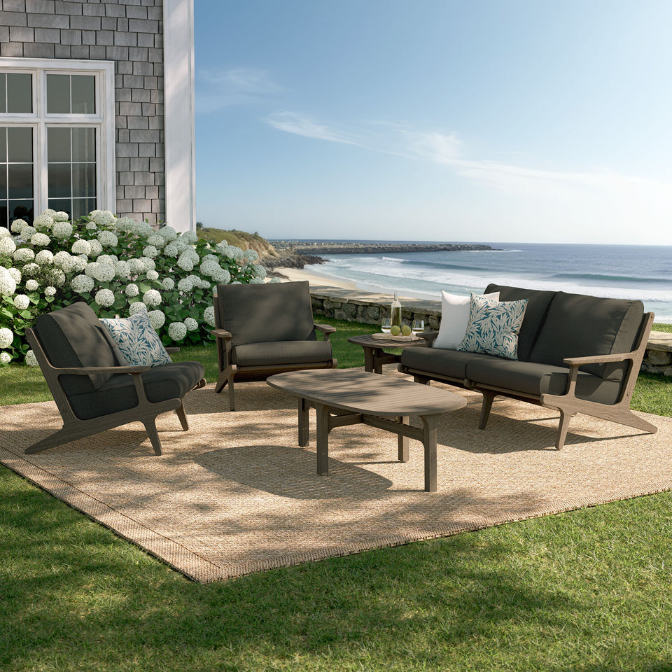 Saratoga 5-Piece Outdoor Patio Teak Wood Furniture Set by Modway