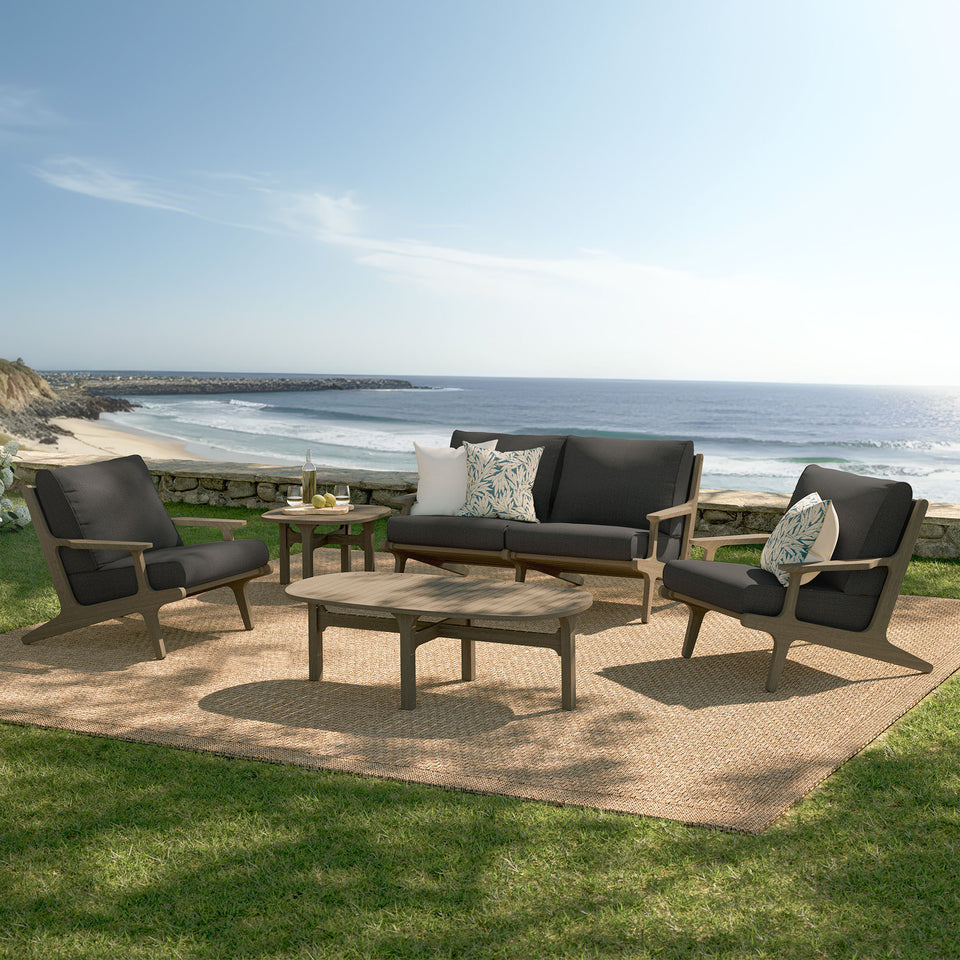 Saratoga 5-Piece Outdoor Patio Teak Wood Furniture Set by Modway