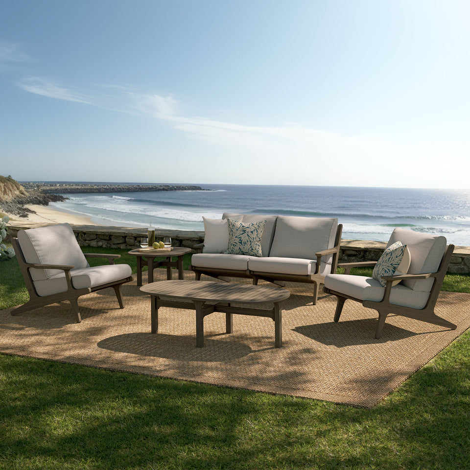 Saratoga 5-Piece Outdoor Patio Teak Wood Furniture Set by Modway
