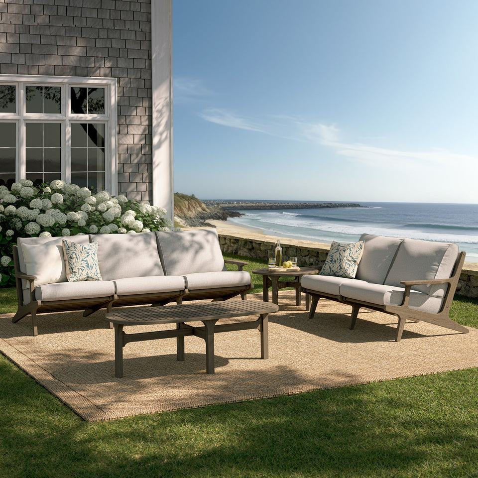 Saratoga 4-Piece Outdoor Patio Teak Wood Furniture Set by Modway