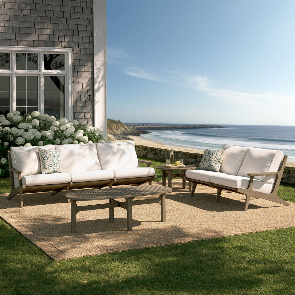 Saratoga 4-Piece Outdoor Patio Teak Wood Furniture Set by Modway