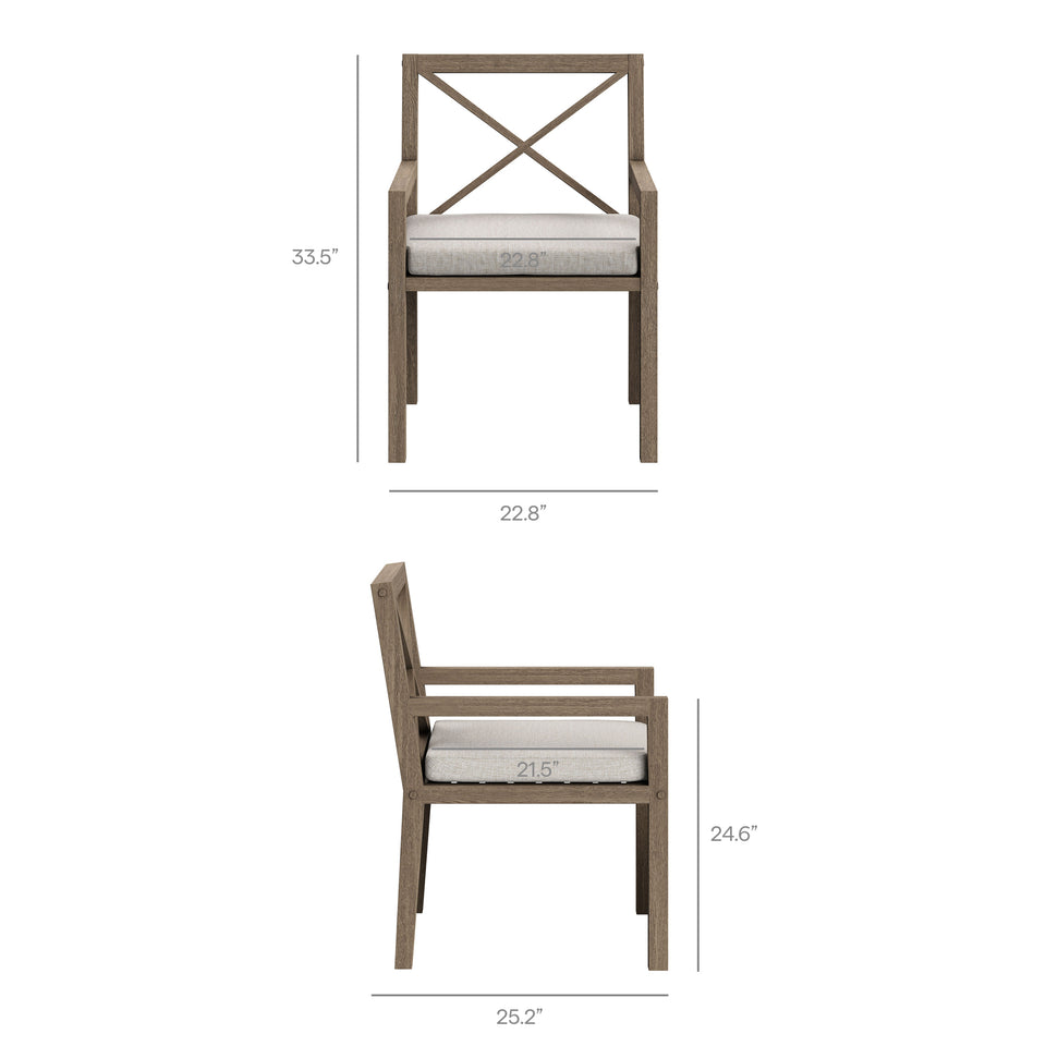 Northlake 9-Piece Outdoor Patio Teak Wood Dining Set by Modway