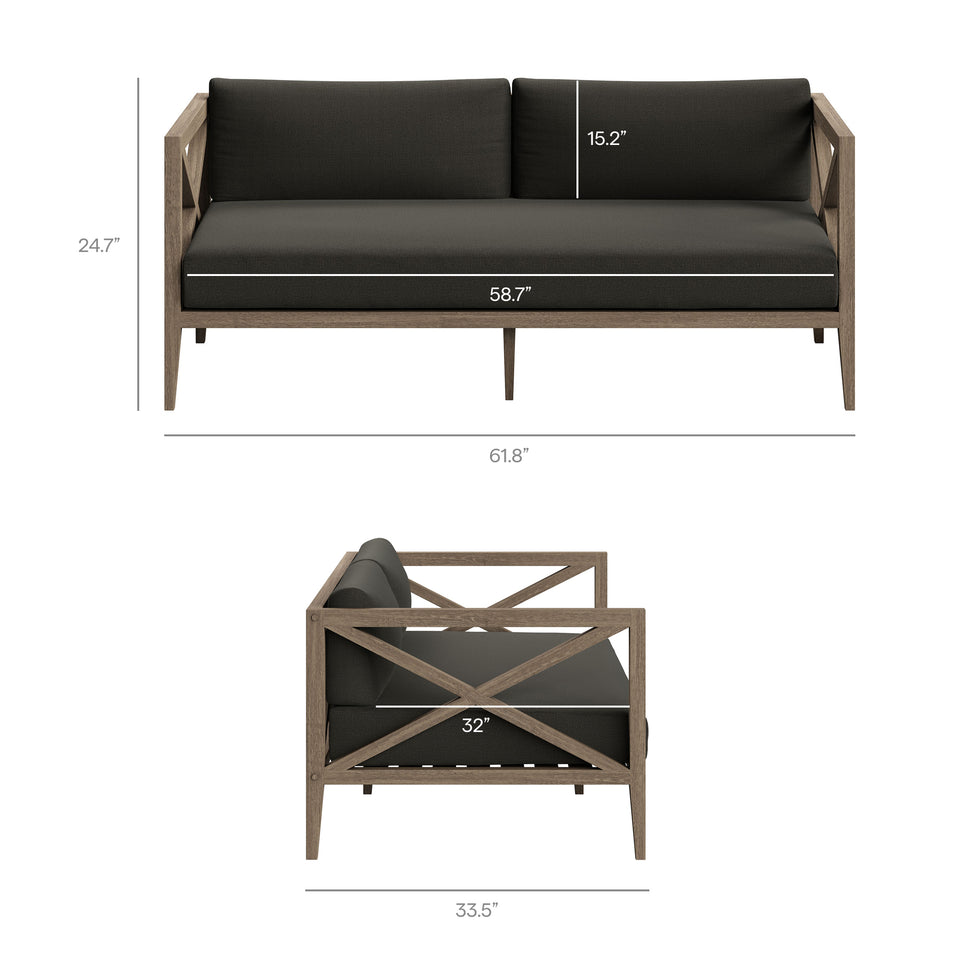 Northlake 5-Piece Outdoor Patio Teak Wood Furniture Set by Modway
