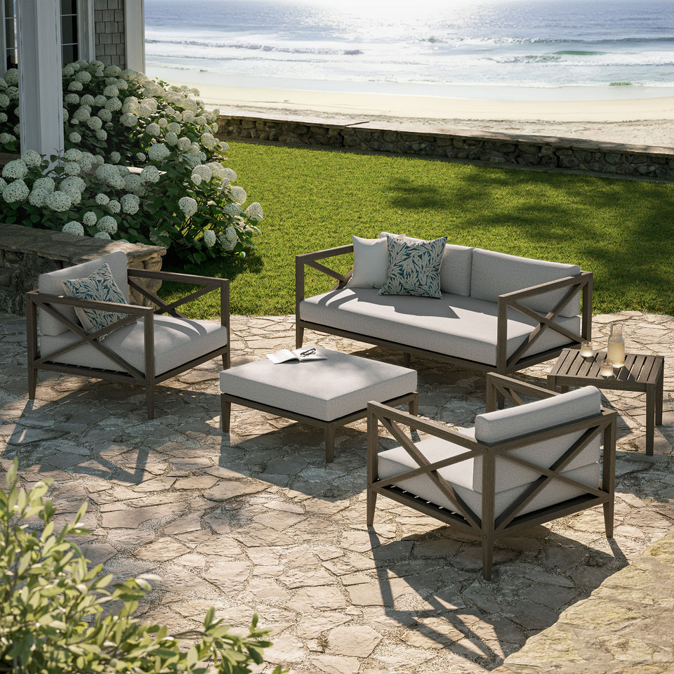 Northlake 5-Piece Outdoor Patio Teak Wood Furniture Set by Modway