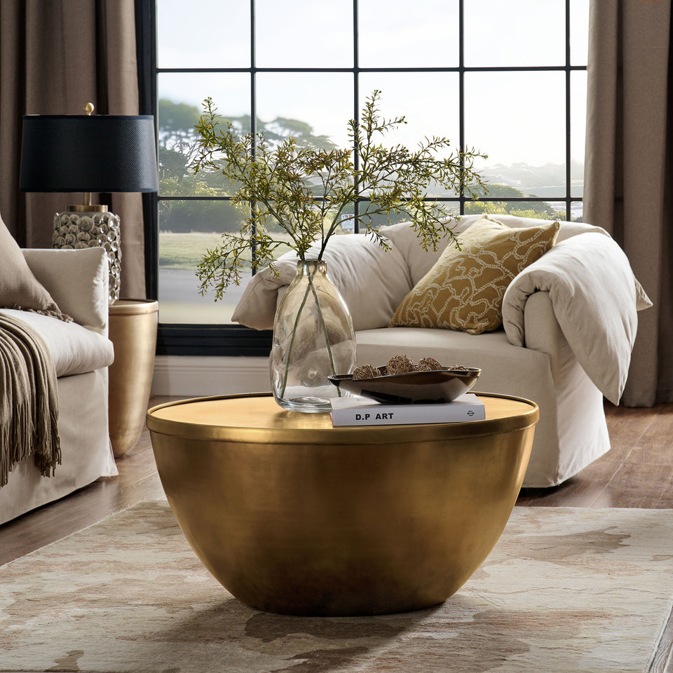 Viora 32 Inch Metal Storage Coffee Table by Modway