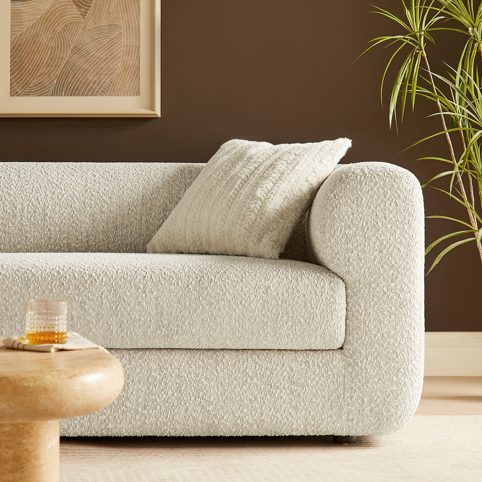 Leif 89" Boucle Upholstered Sofa by Modway
