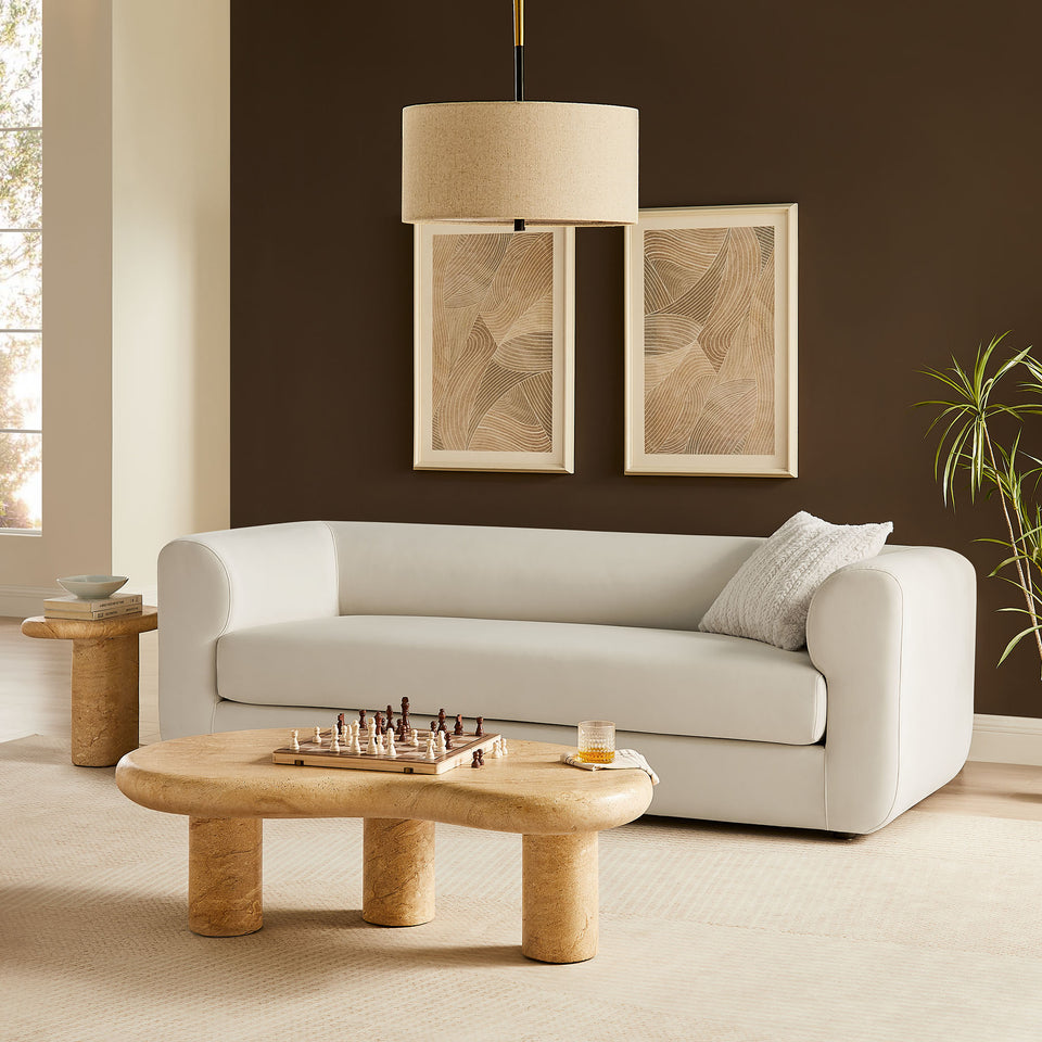 Leif 89" Performance Velvet Upholstered Sofa by Modway