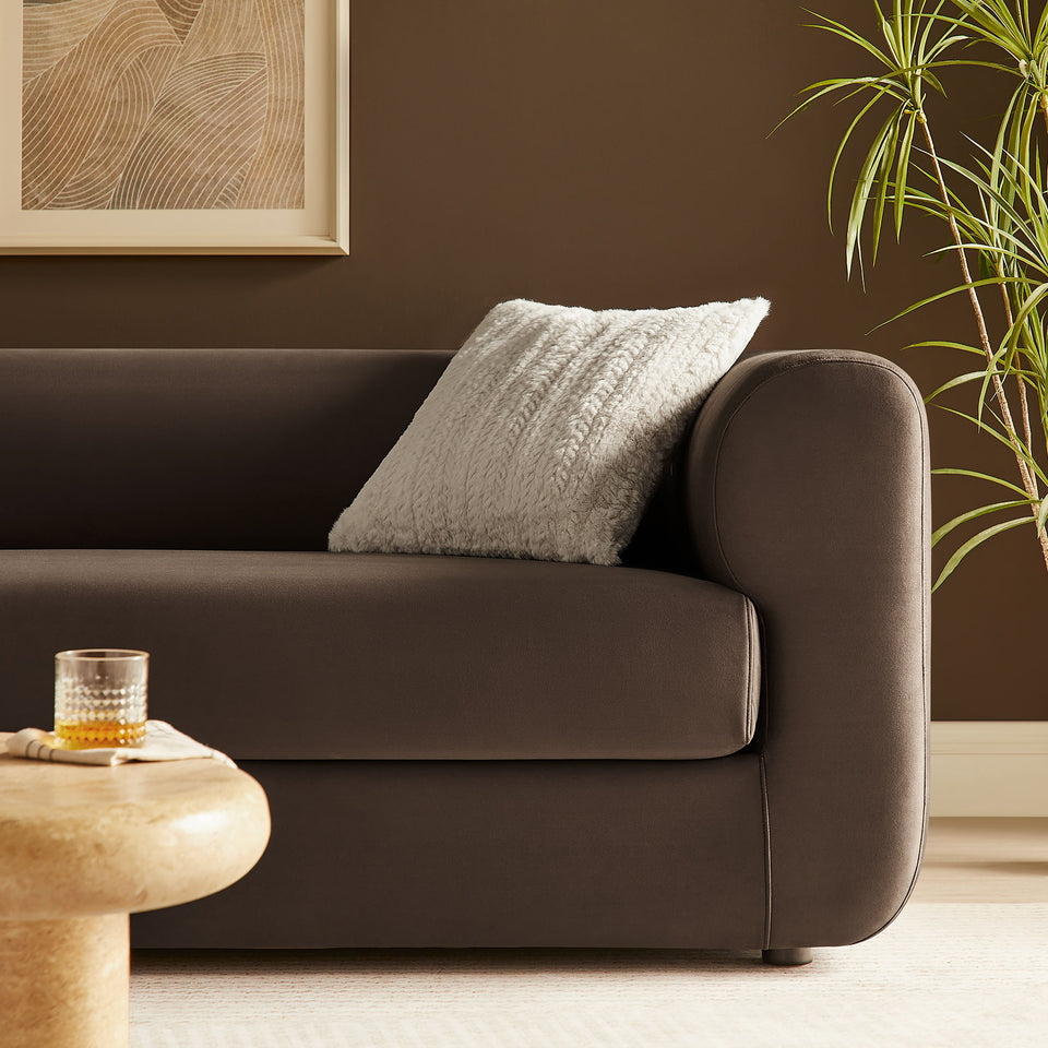 Leif 89" Performance Velvet Upholstered Sofa by Modway