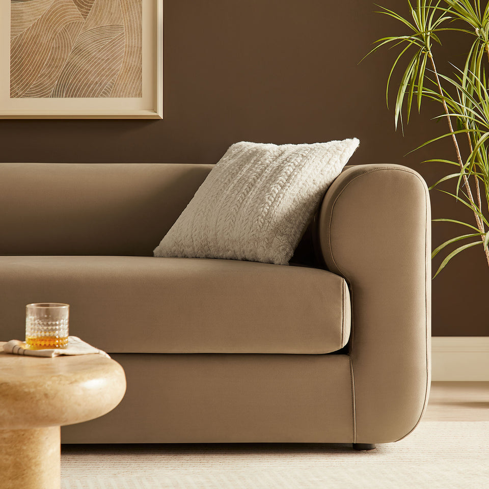 Leif 89" Performance Velvet Upholstered Sofa by Modway