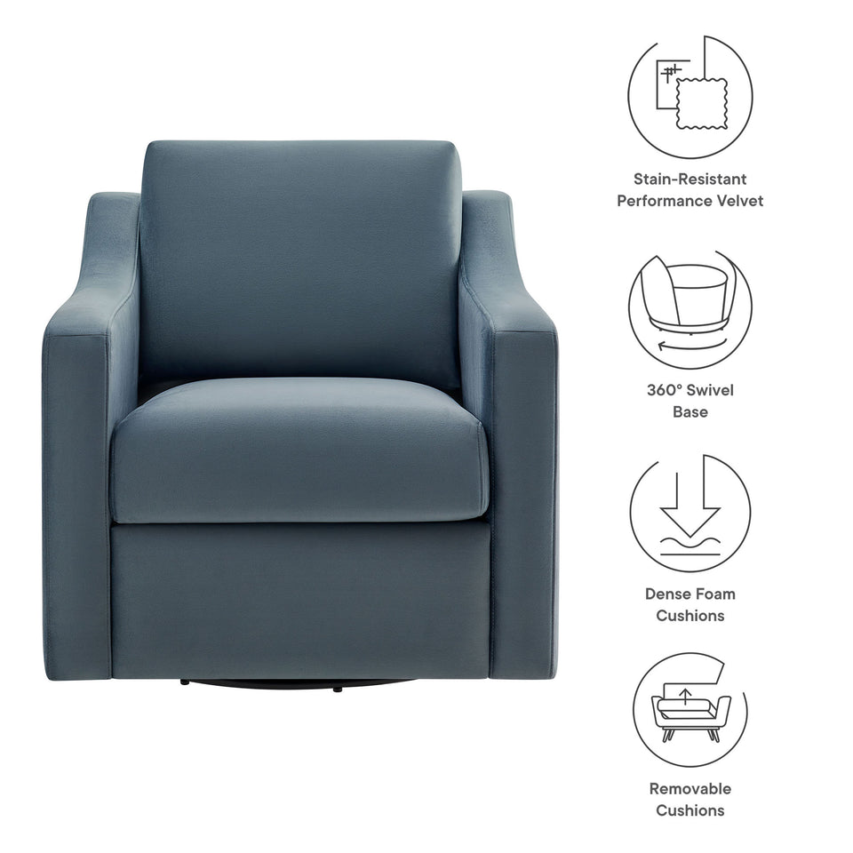 Liora Performance Velvet Armchair by Modway