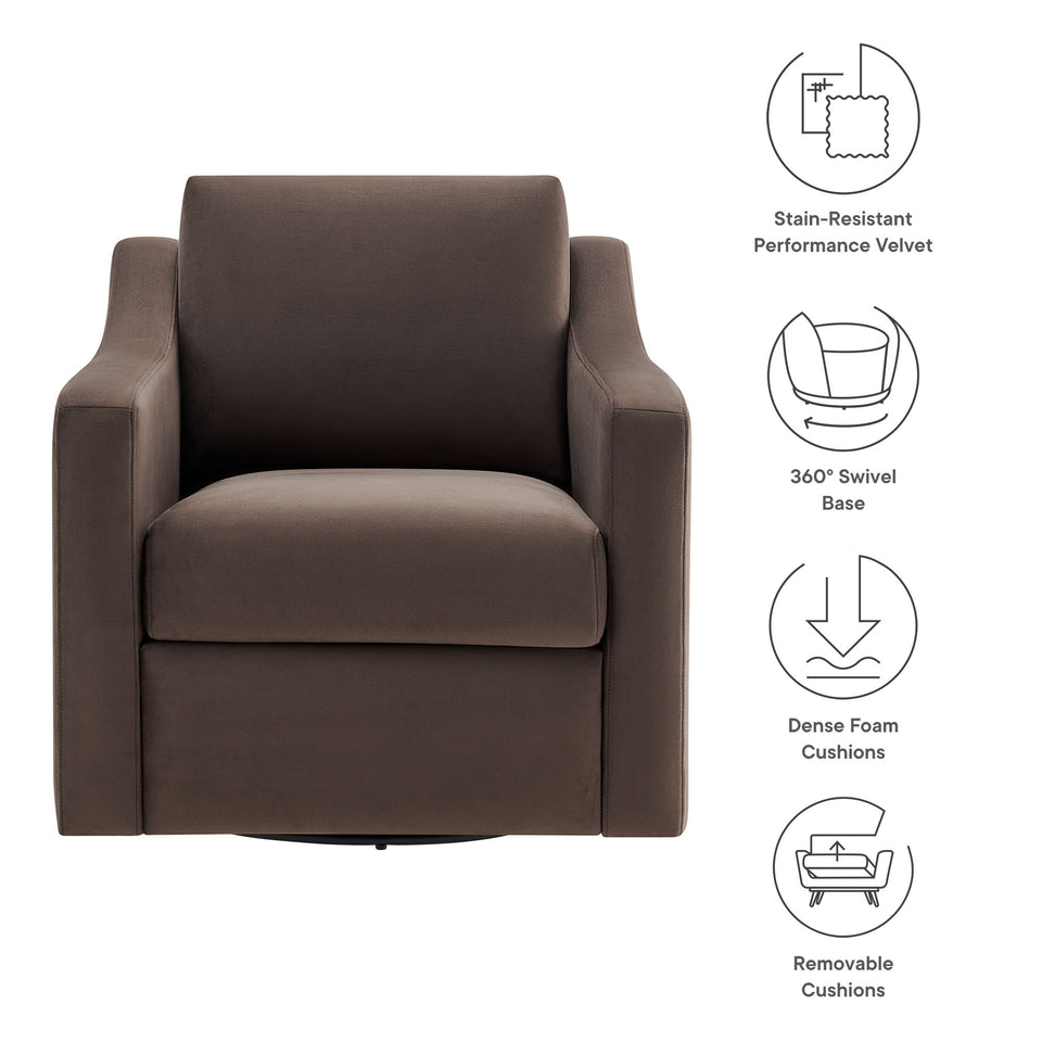 Liora Performance Velvet Armchair by Modway