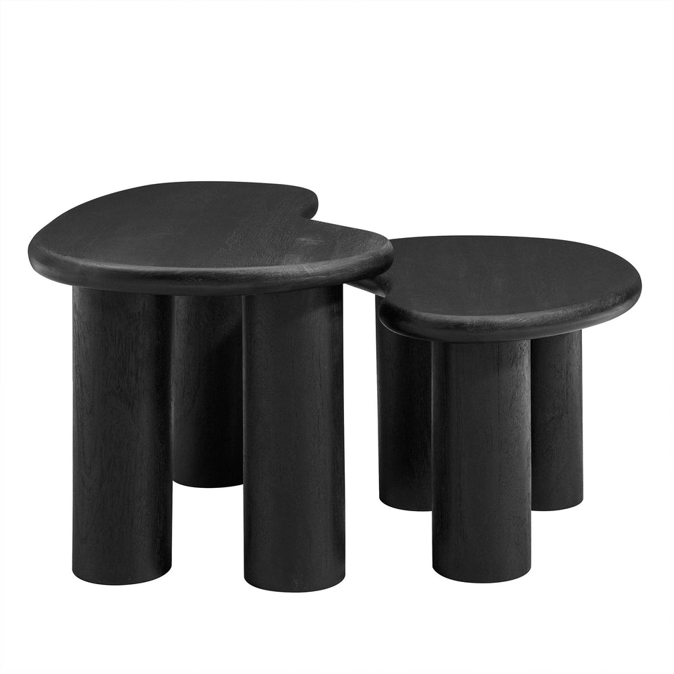 Hackney Mango Wood Nesting Coffee Table Set by Modway