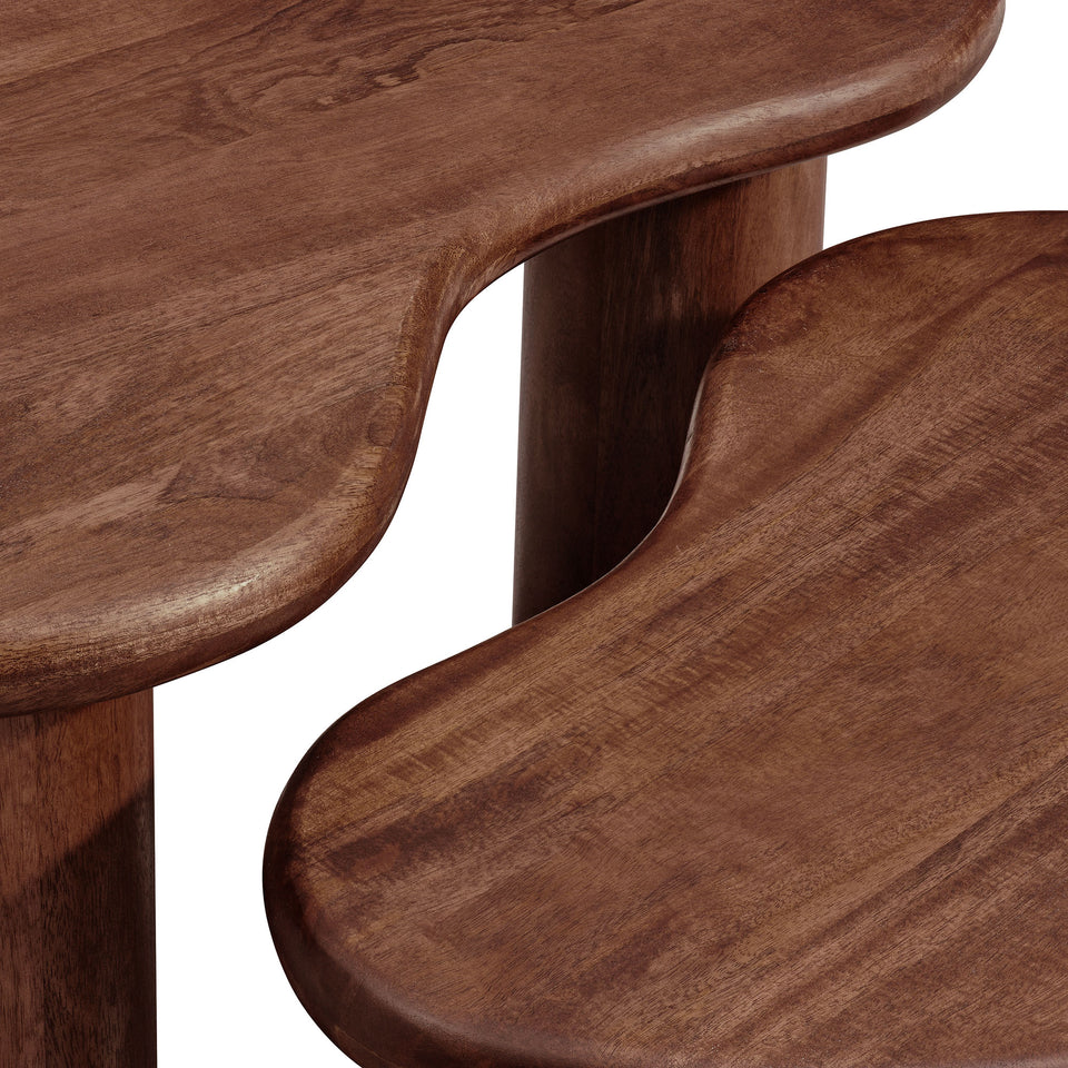 Hackney Mango Wood Nesting Coffee Table Set by Modway