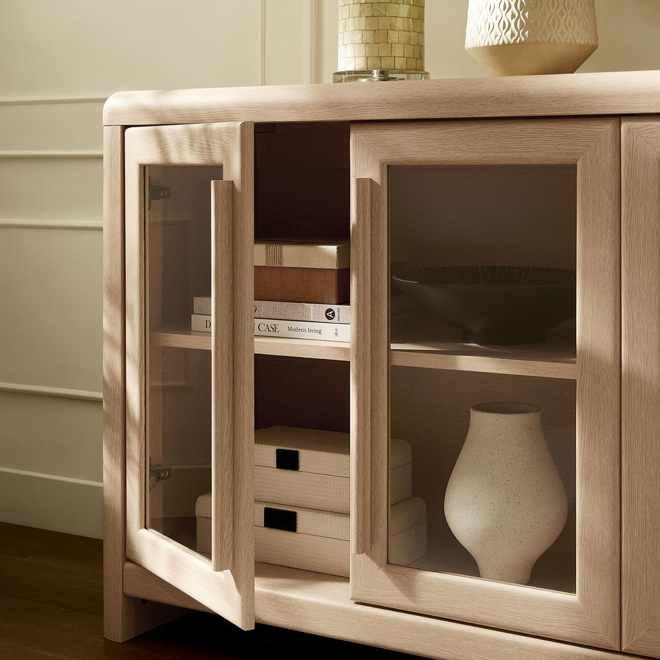 Evren 4-Door Sideboard Storage Display Cabinet by Modway