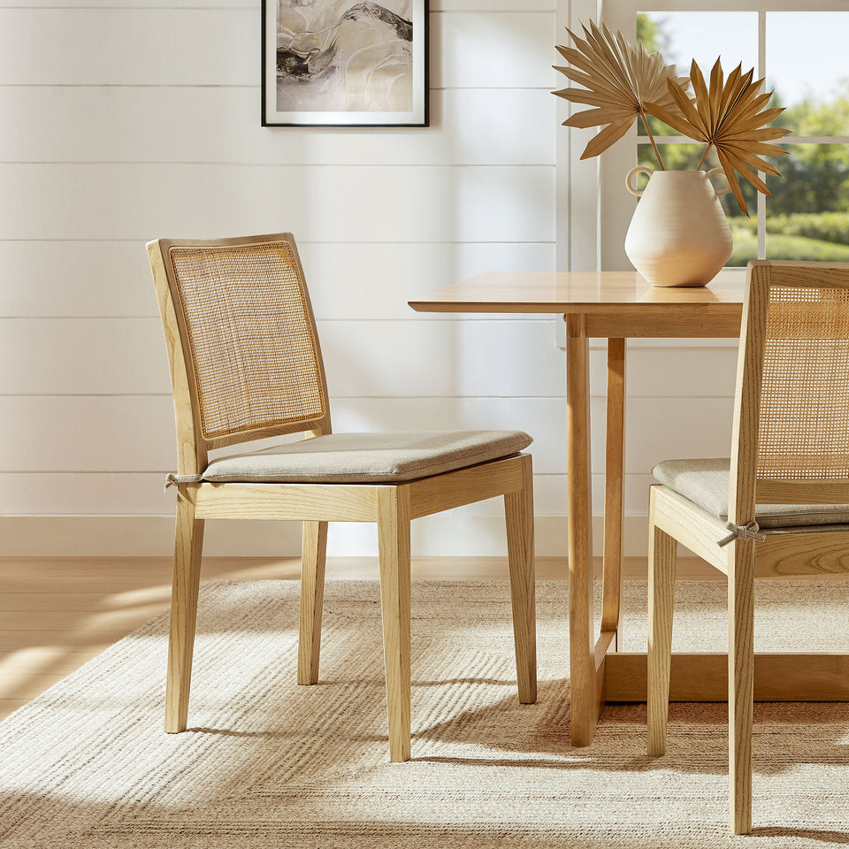 Ovard Wood and Rattan Dining Chair by Modway