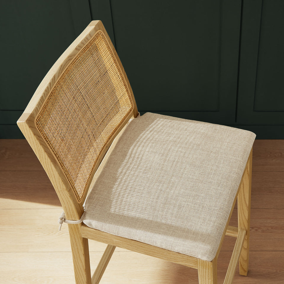 Ovard Wood and Rattan Bar Stool by Modway