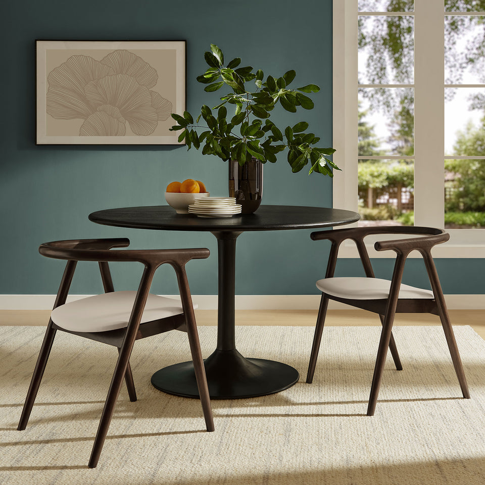 Henry Vegan Leather and Wood Dining Chair by Modway