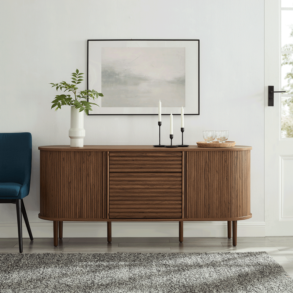 Harlan 67" Fluted Oval Sideboard Cabinet by Modway