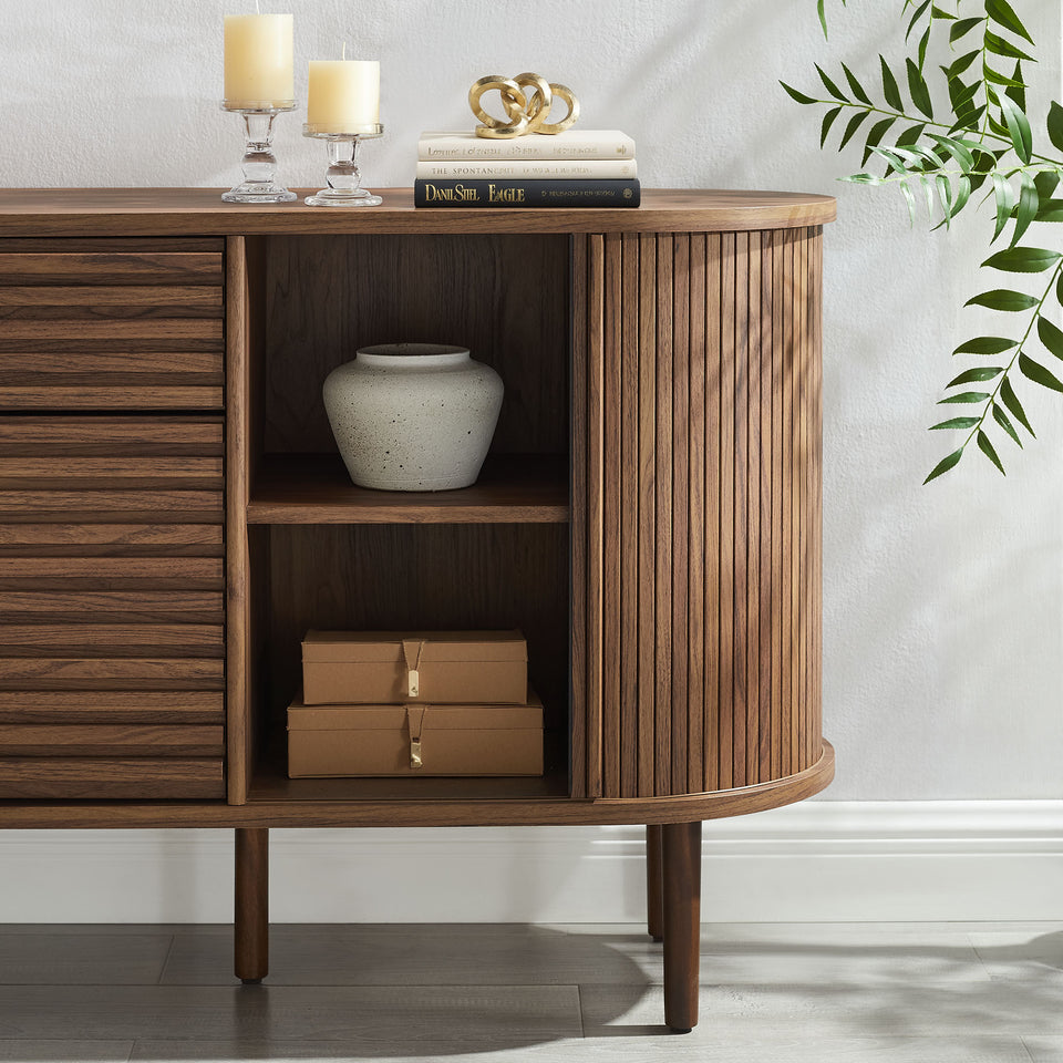 Harlan 67" Fluted Oval Sideboard Cabinet by Modway