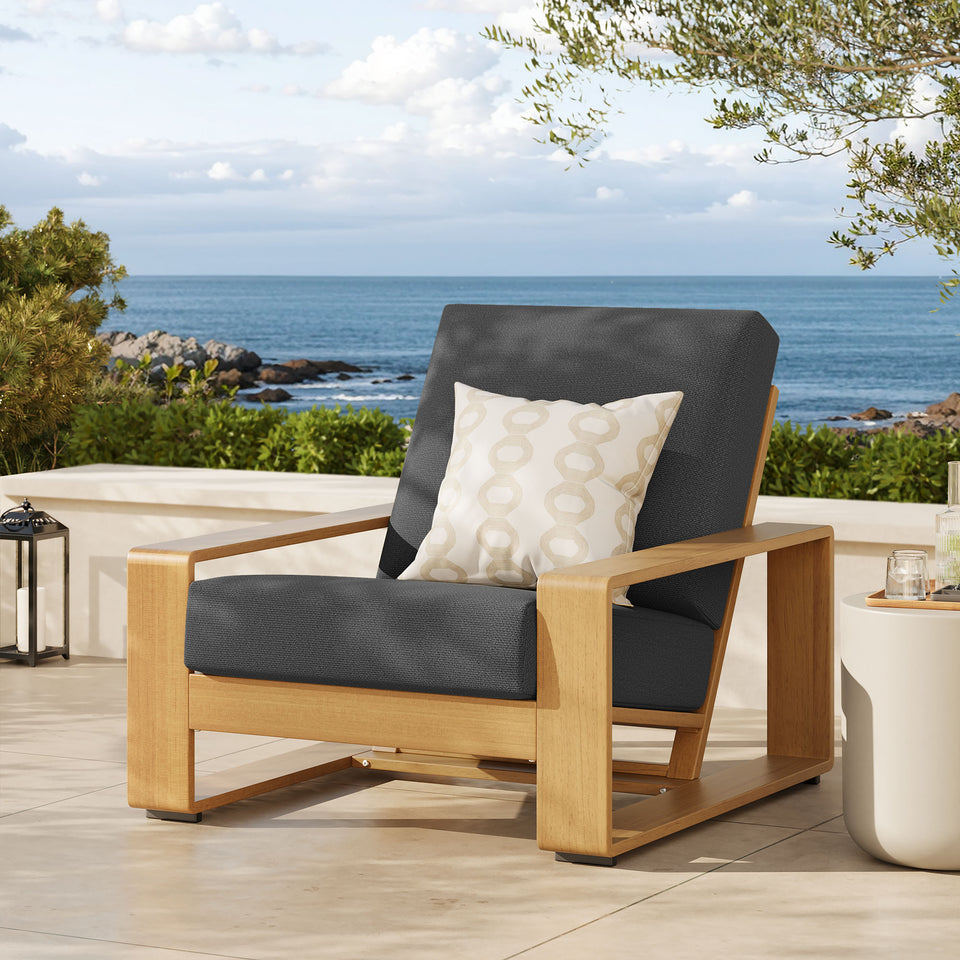 Lirienne Outdoor Patio Aluminum Faux Wood Armchair by Modway