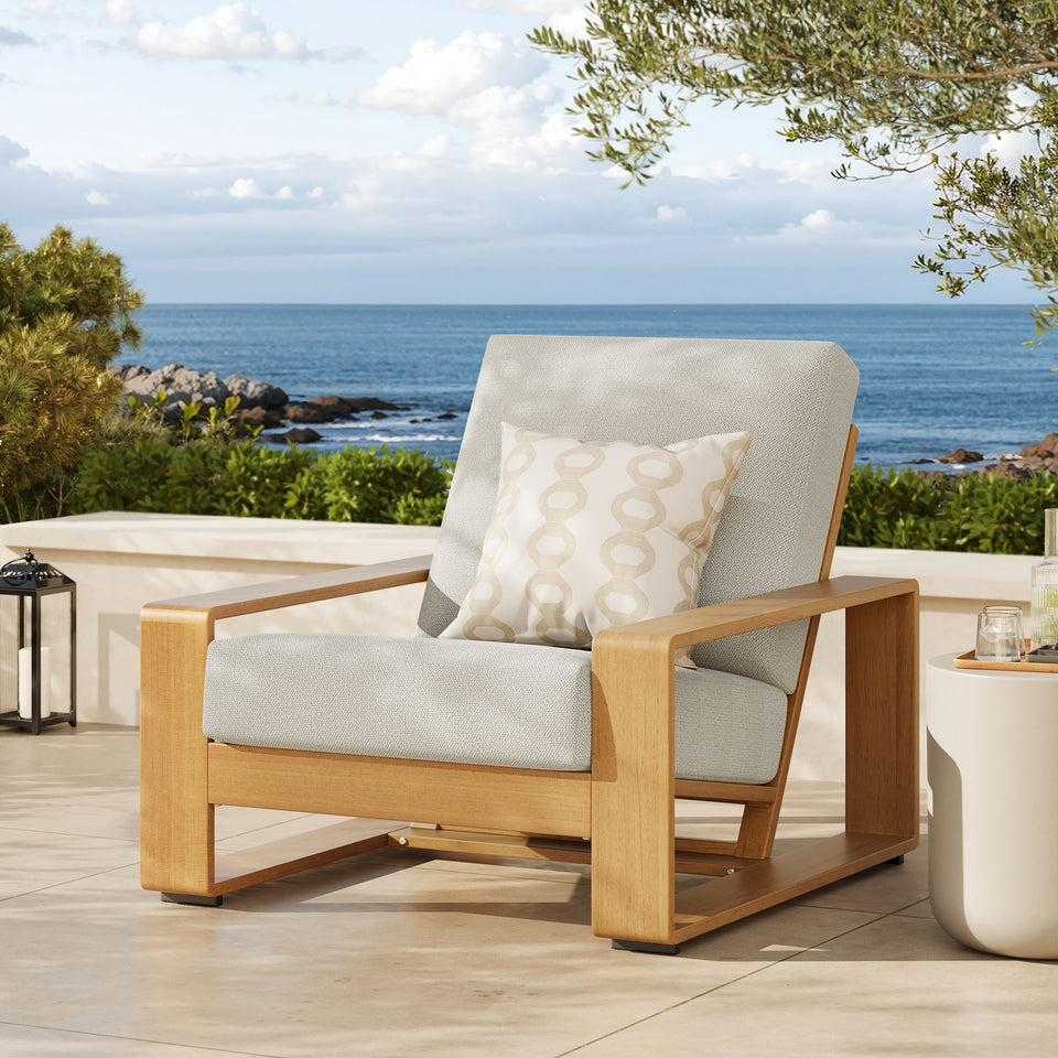 Lirienne Outdoor Patio Aluminum Faux Wood Armchair by Modway
