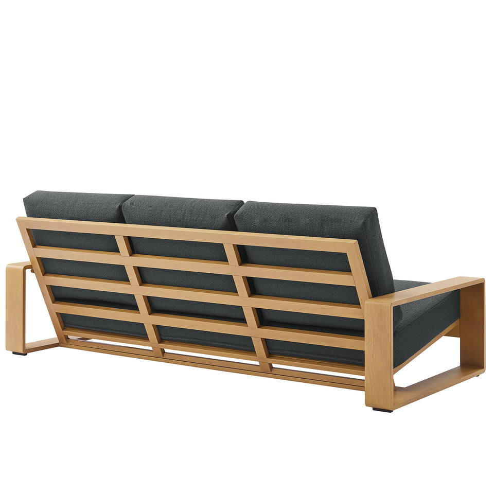 Lirienne 2-Piece Outdoor Patio Aluminum Faux Wood Furniture Set by Modway