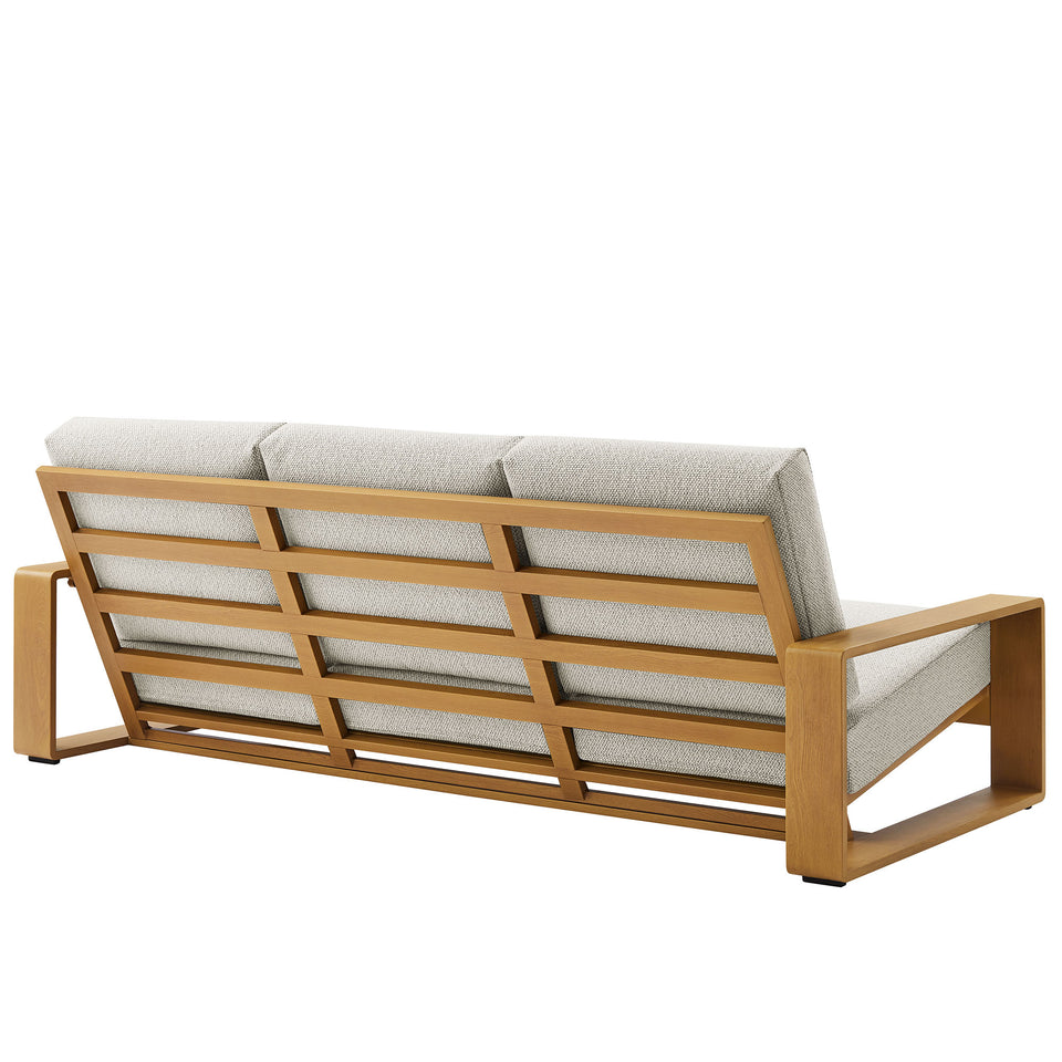 Lirienne 4-Piece Outdoor Patio Aluminum Faux Wood Furniture Set by Modway