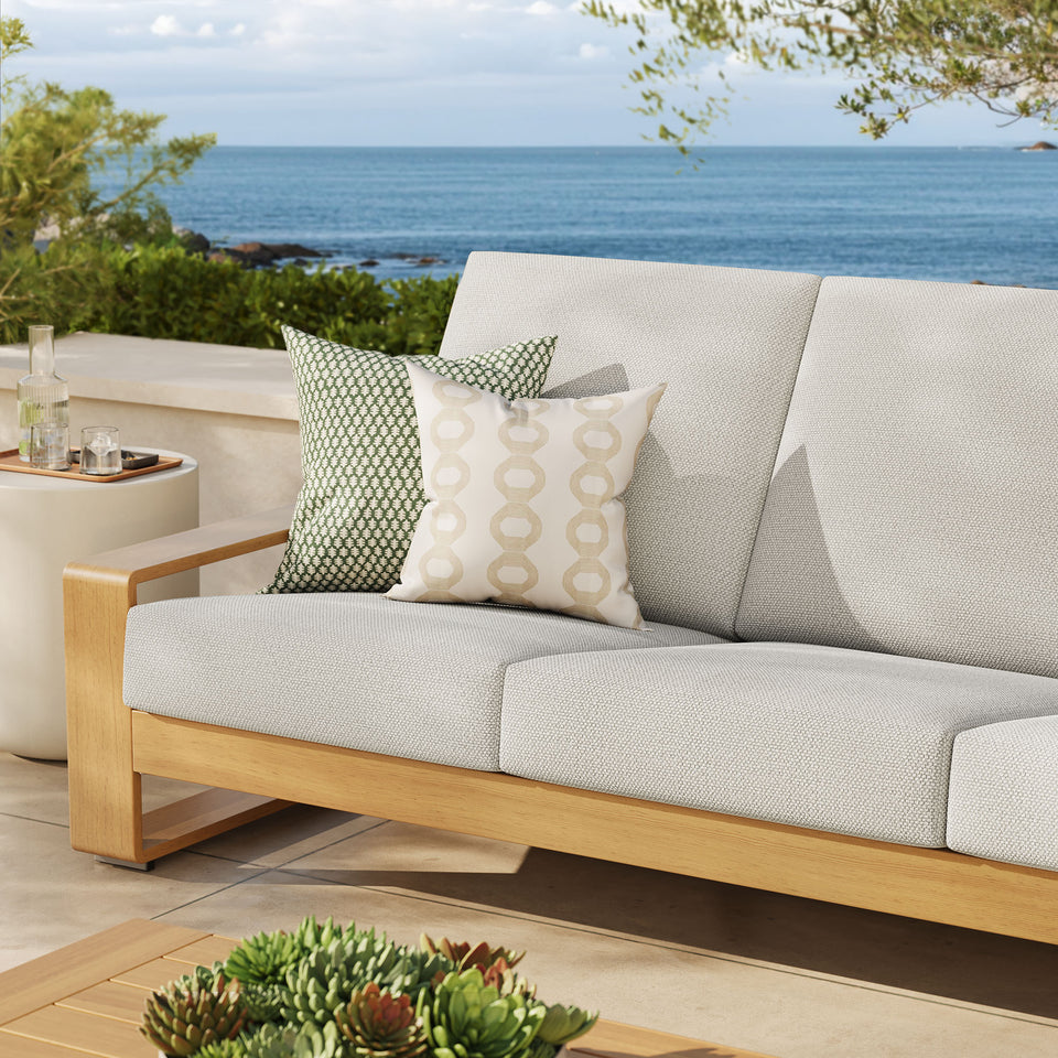 Lirienne Outdoor Patio Aluminum Faux Wood Sofa by Modway