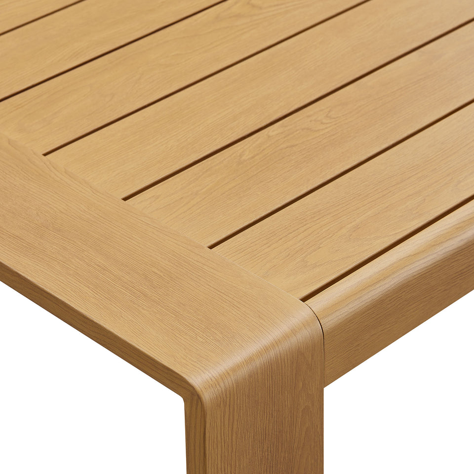 Lirienne Outdoor Patio Aluminum Faux Wood Coffee Table by Modway