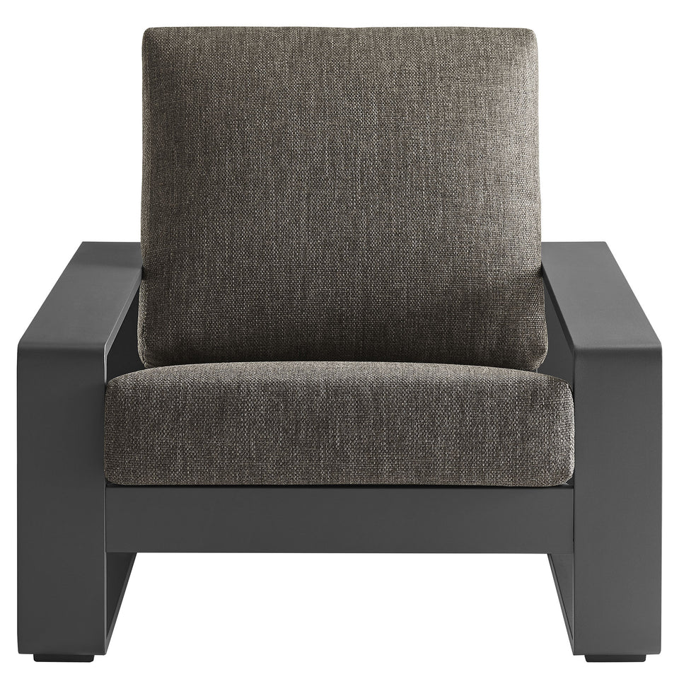 Lirienne Outdoor Patio Aluminum Faux Wood Armchairs Set of 2 by Modway