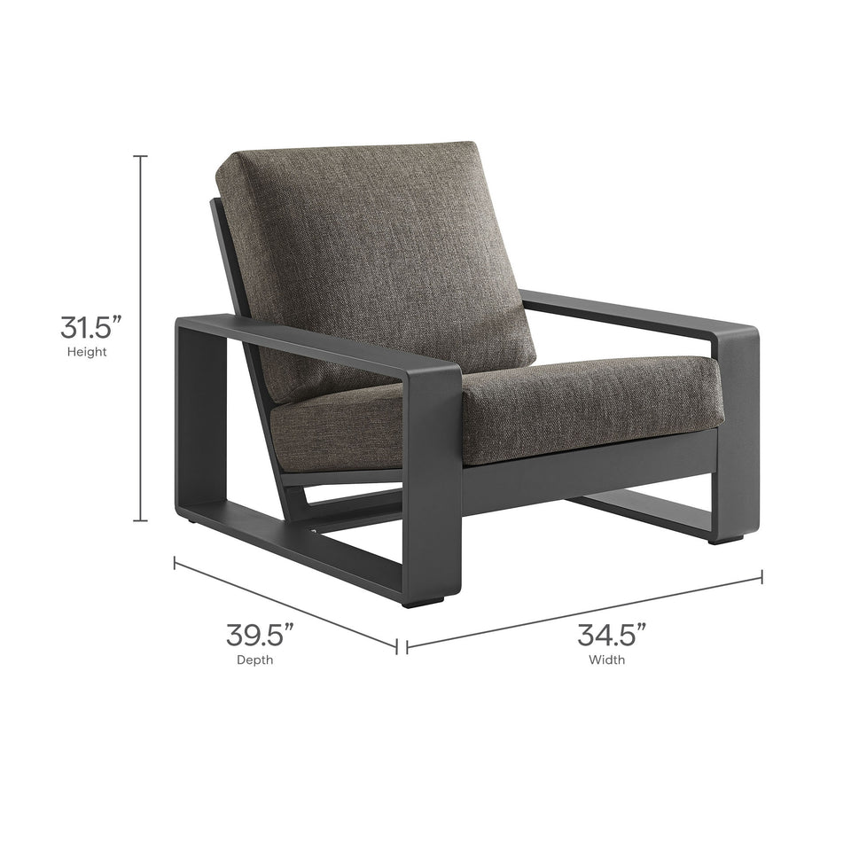 Lirienne 4-Piece Outdoor Patio Aluminum Furniture Set by Modway
