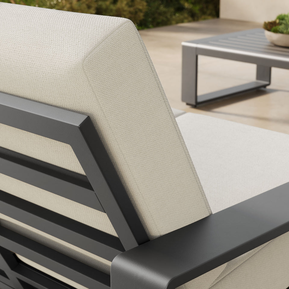 Lirienne Outdoor Patio Aluminum Loveseat by Modway