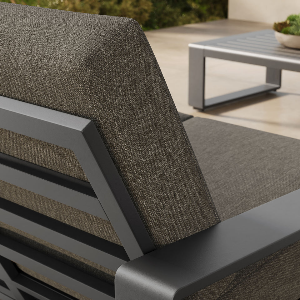 Lirienne Outdoor Patio Aluminum Loveseat by Modway