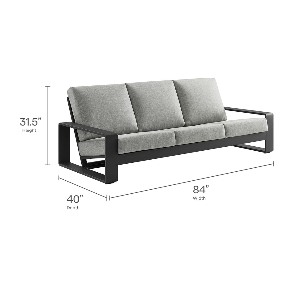 Lirienne Outdoor Patio Aluminum Sofa by Modway