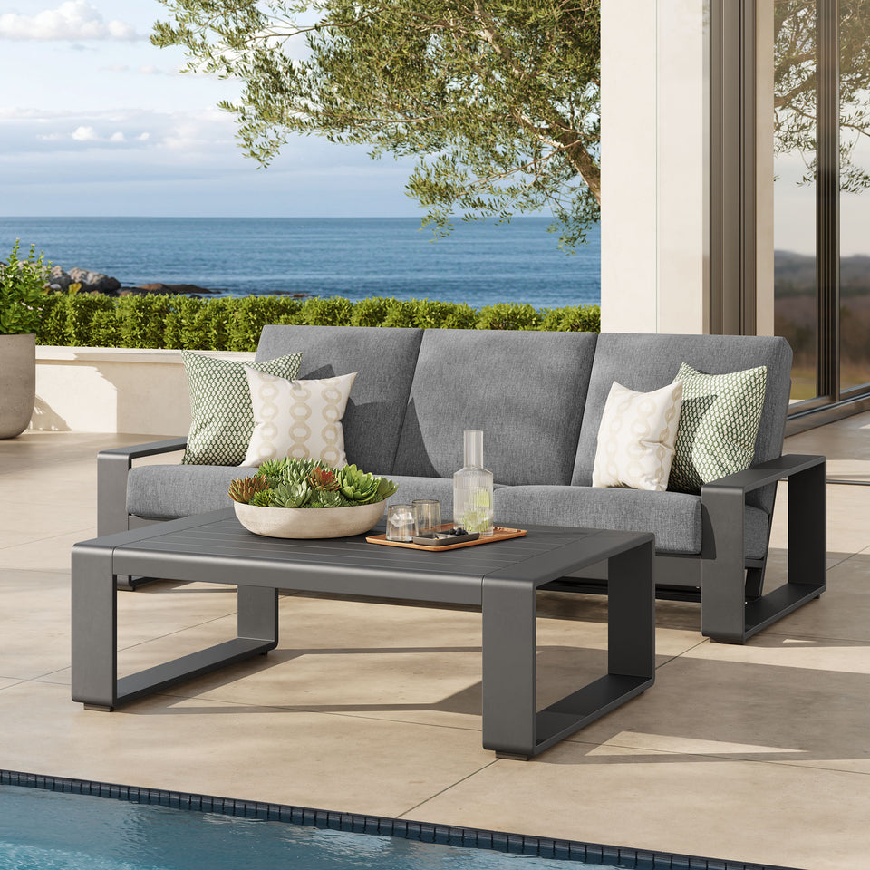 Lirienne 2-Piece Outdoor Patio Aluminum Furniture Set by Modway