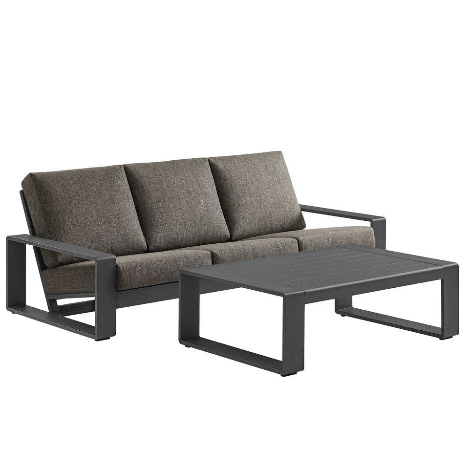 Lirienne 2-Piece Outdoor Patio Aluminum Furniture Set by Modway
