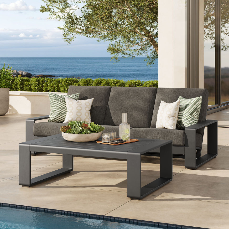 Lirienne 2-Piece Outdoor Patio Aluminum Furniture Set by Modway