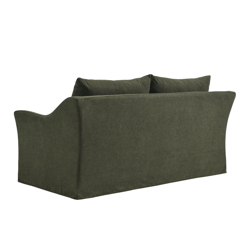 Somerset 70" Linen Blend Slipcovered Loveseat by Modway