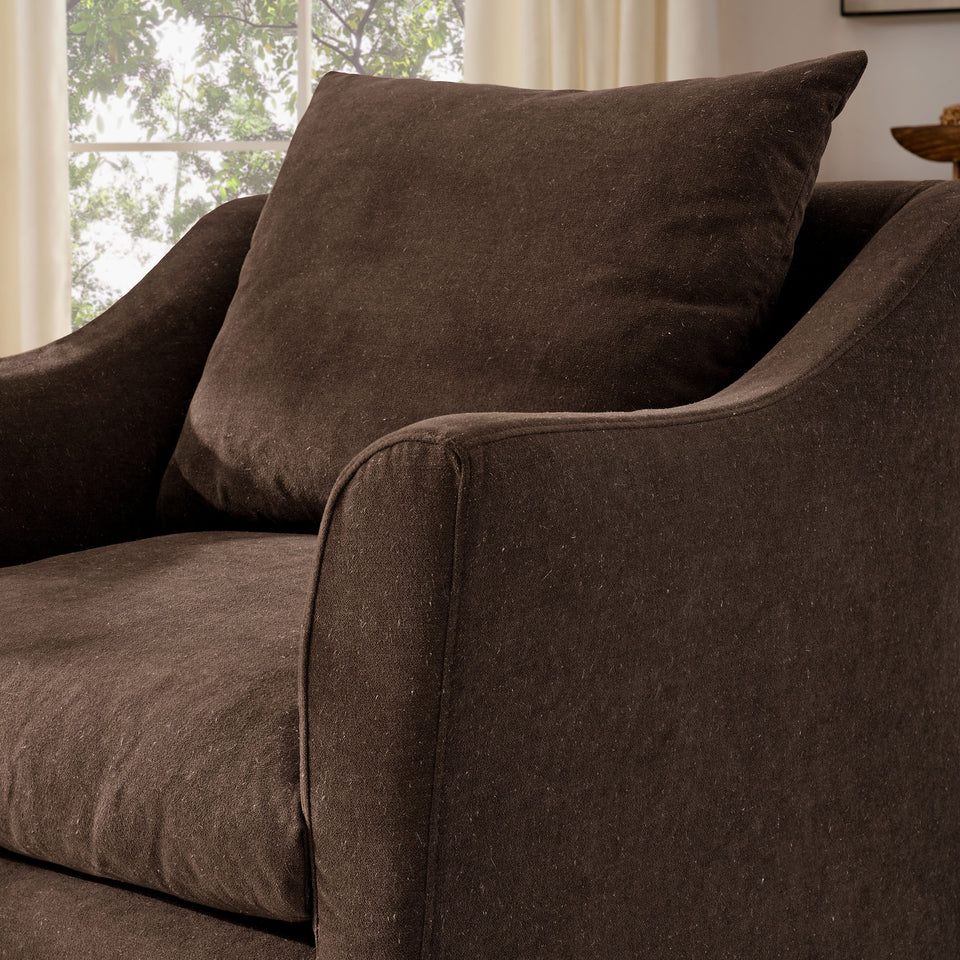 Somerset Linen Blend Slipcovered Armchair by Modway