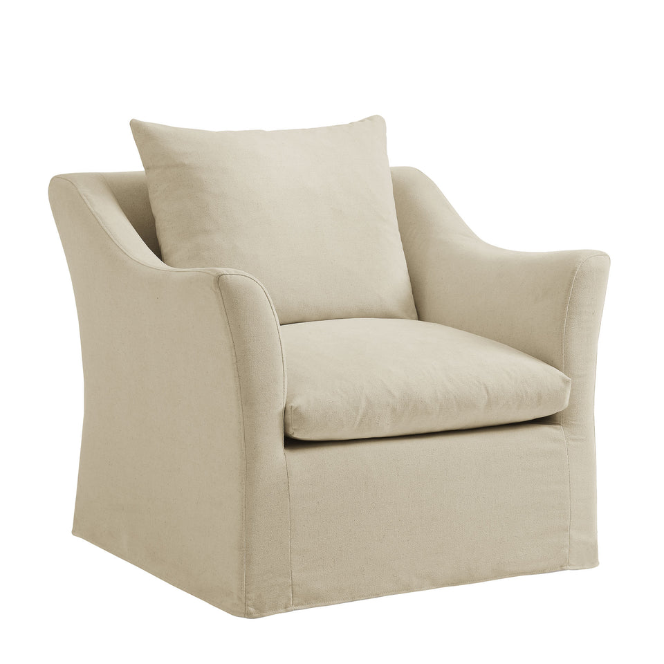 Somerset Linen Blend Slipcovered Armchair by Modway