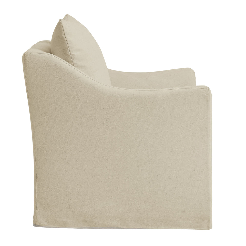 Somerset Linen Blend Slipcovered Armchair by Modway