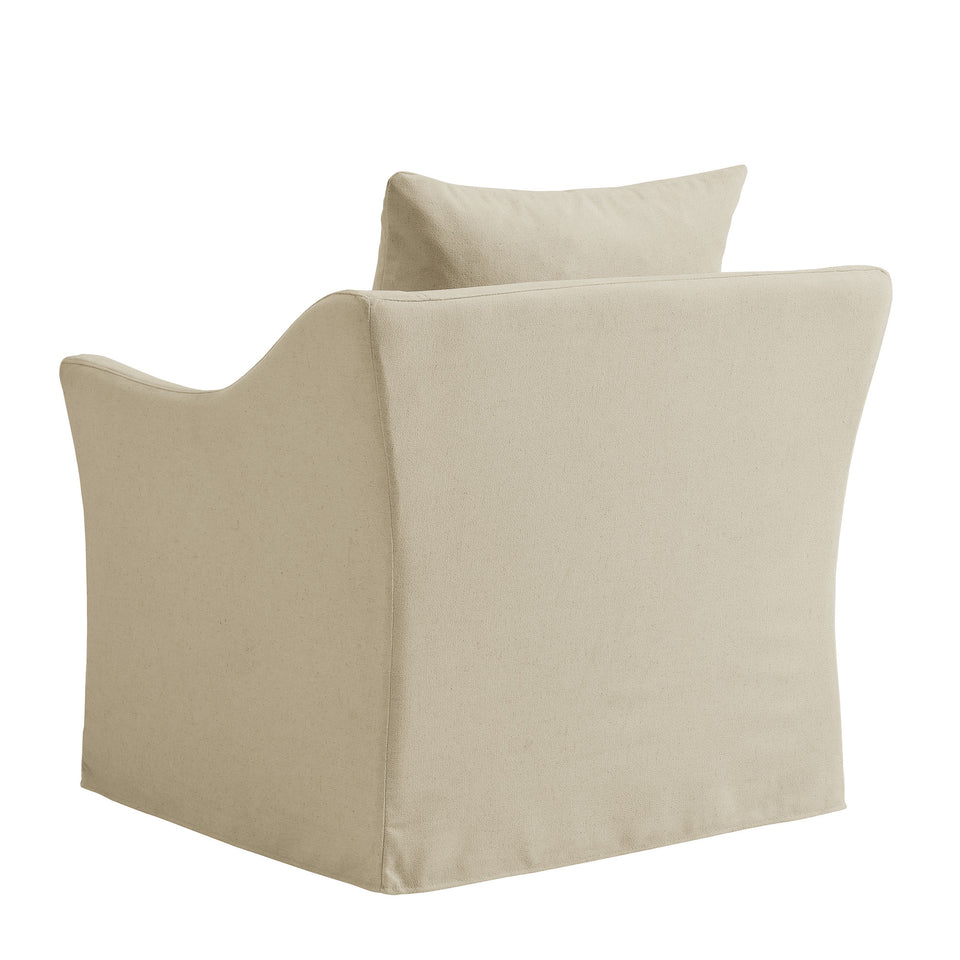 Somerset Linen Blend Slipcovered Armchair by Modway