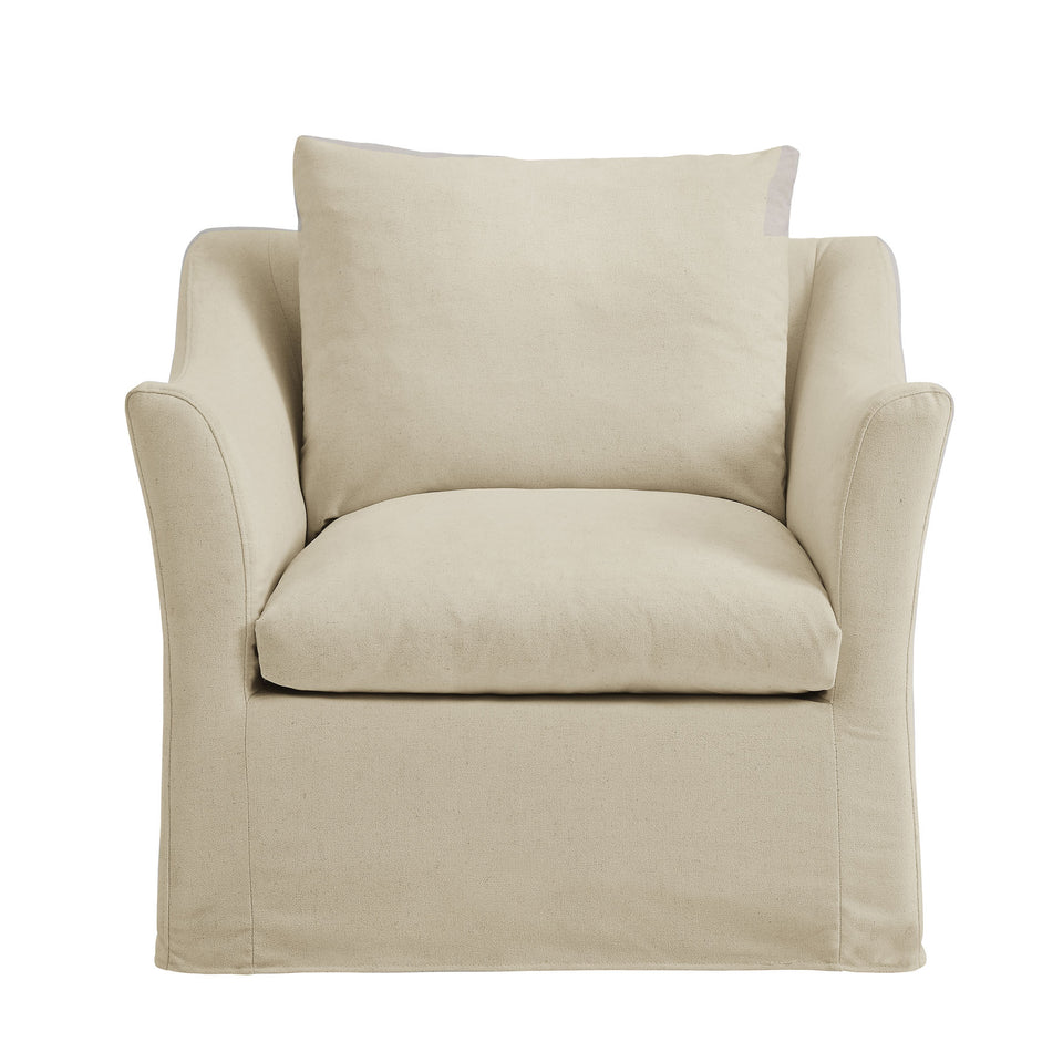 Somerset Linen Blend Slipcovered Armchair by Modway
