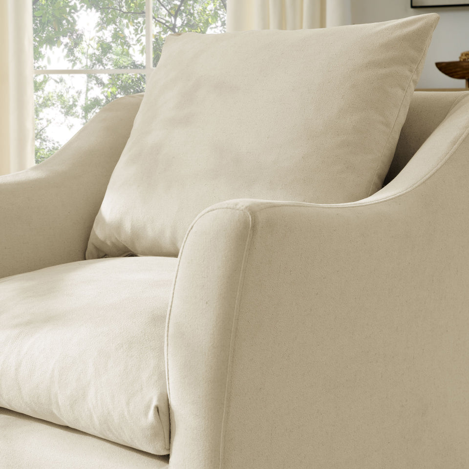 Somerset Linen Blend Slipcovered Armchair by Modway