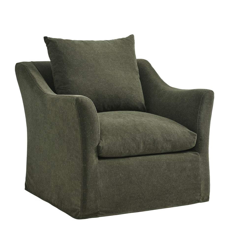 Somerset Linen Blend Slipcovered Armchair by Modway
