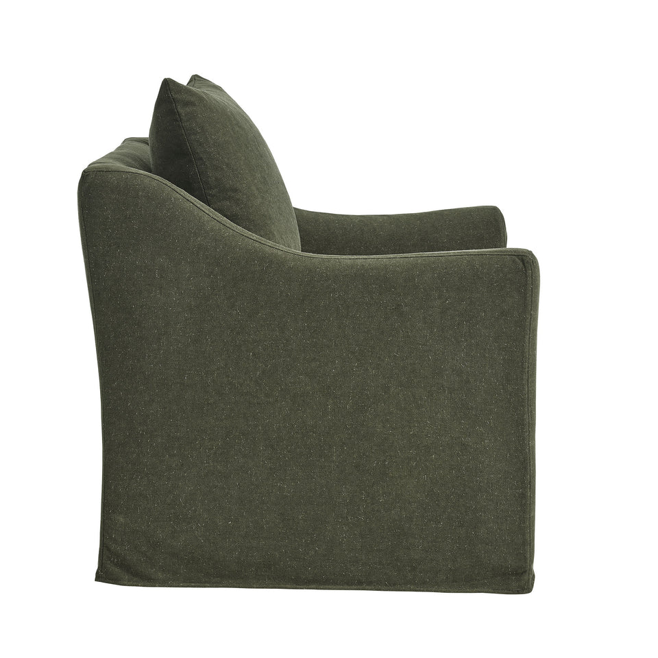Somerset Linen Blend Slipcovered Armchair by Modway