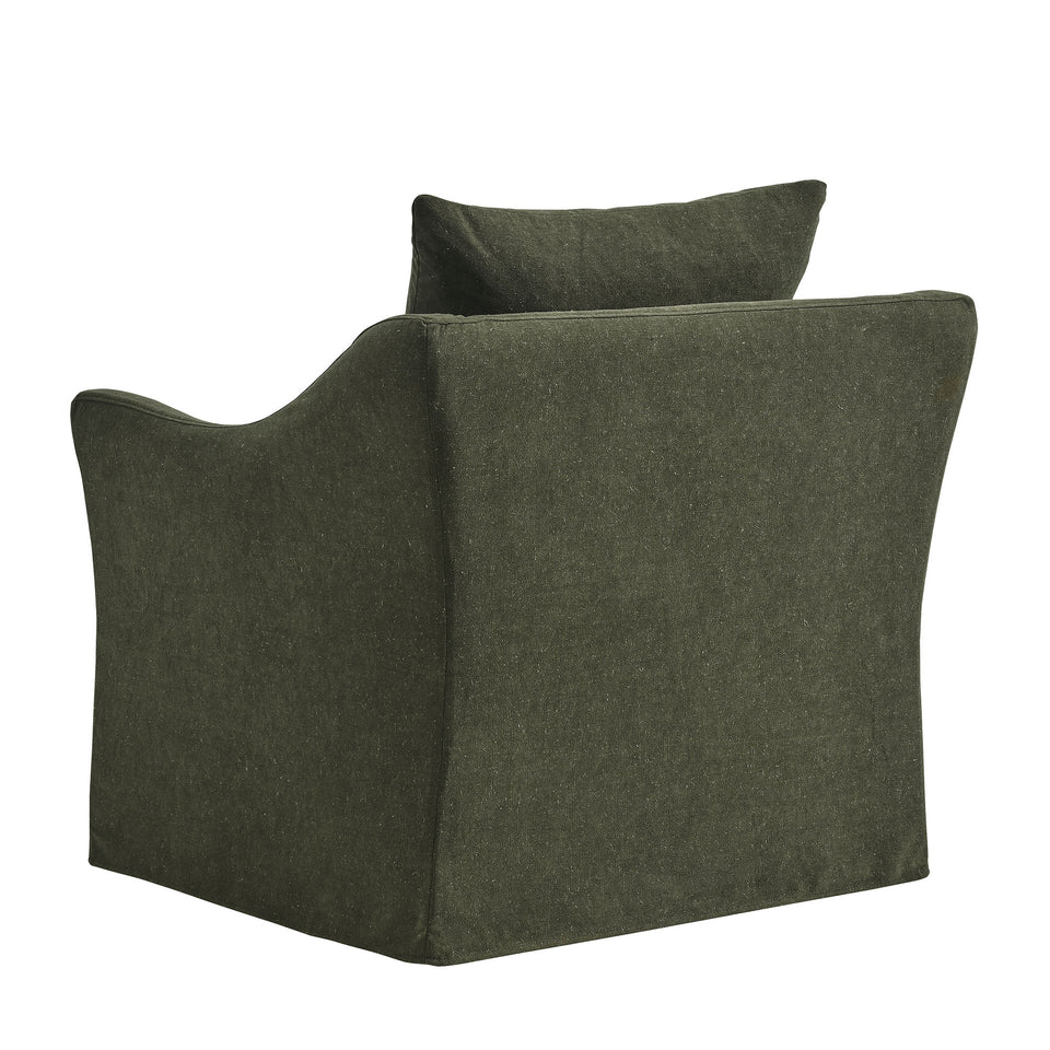 Somerset Linen Blend Slipcovered Armchair by Modway