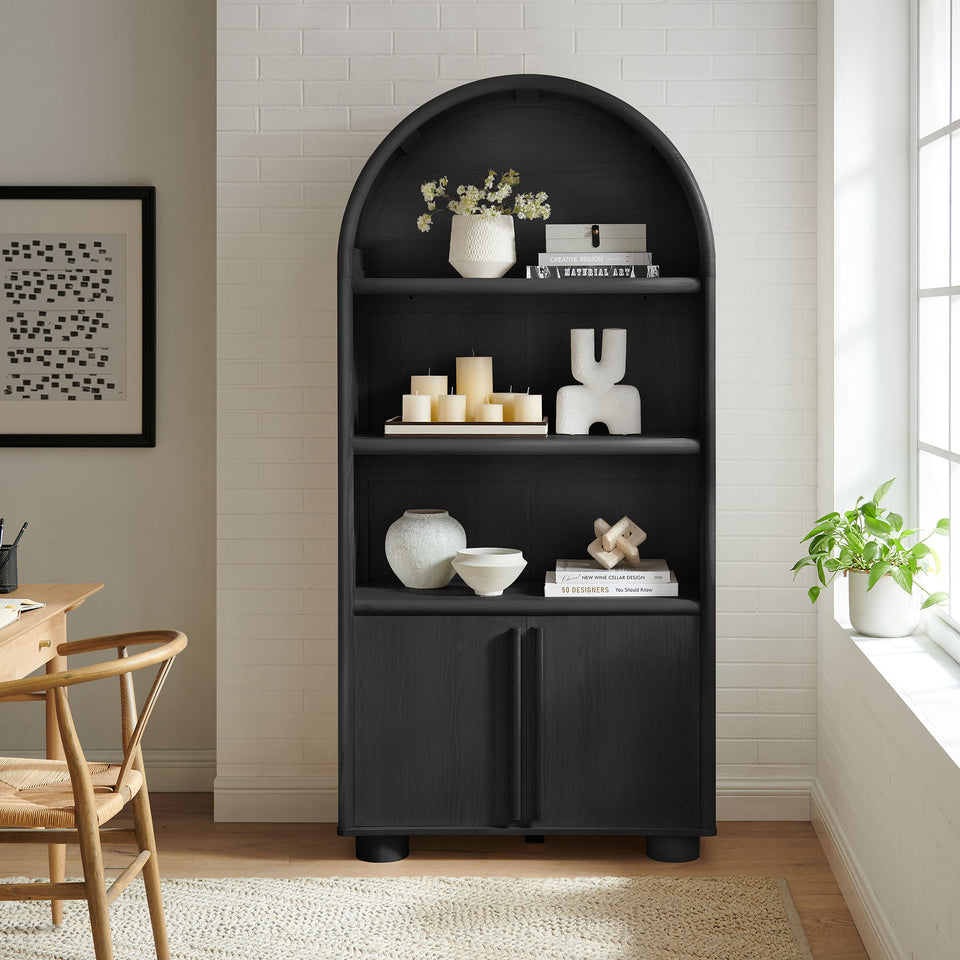 Bellamy Tall Arched Display Cabinet Bookcase by Modway