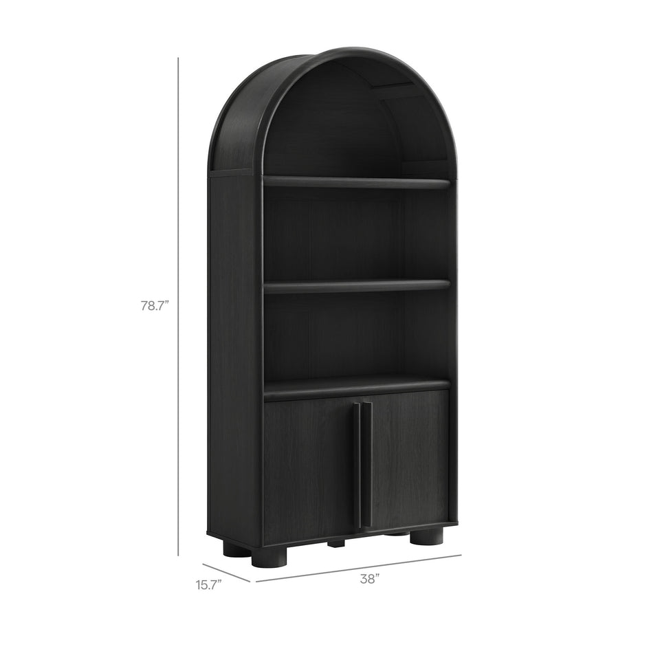Bellamy Tall Arched Display Cabinet Bookcase by Modway