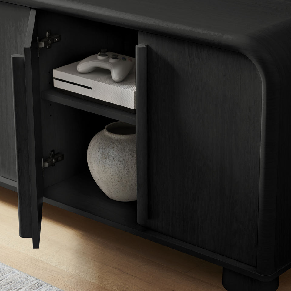 Bellamy Curved 4-Door Sideboard Cabinet by Modway